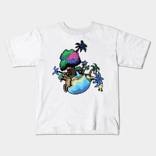 Destiny Islands Pixel Art Kids T-Shirt